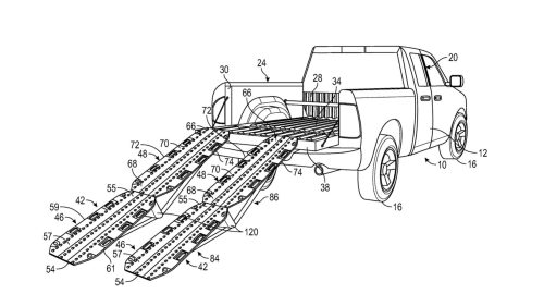 GM a breveté une rampe de chargement pliable pour camionnettes