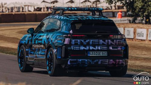 Le Porsche Cayenne électrique produirait de vrais sons de moteur V8
