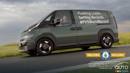 Un fourgon Kia qui bat des records d’autonomie électrique