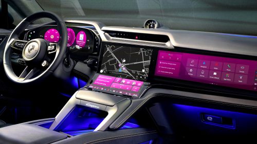 L&rsquo;intérieur de la Porsche Cayenne électrique vous amène à Las