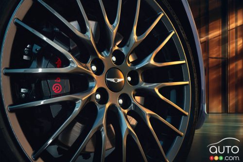 Genesis la G70 graphite au Salon de l’auto de Los Angeles