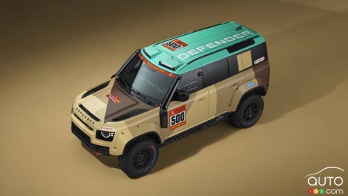 Un Land Rover Defender spécialement conçu pour le Rally Dakar